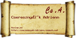 Cseresznyák Adrienn névjegykártya