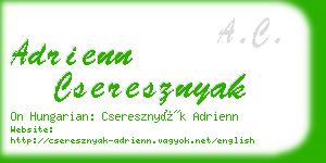 adrienn cseresznyak business card